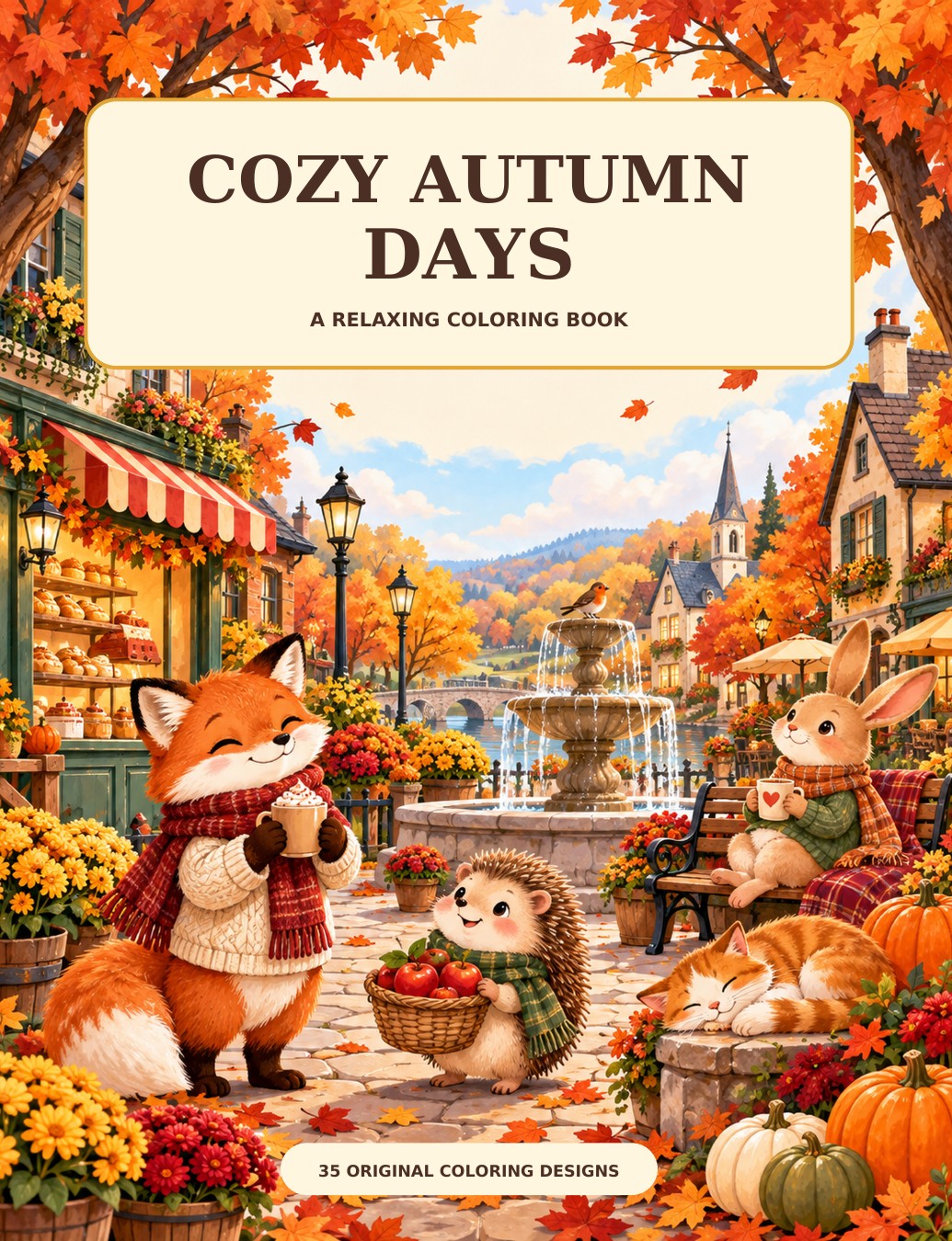 Cozy Autumn Days coloring book
